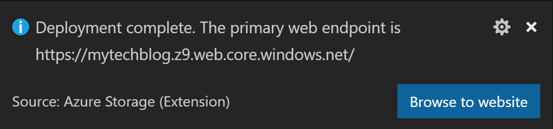 Successful deployment